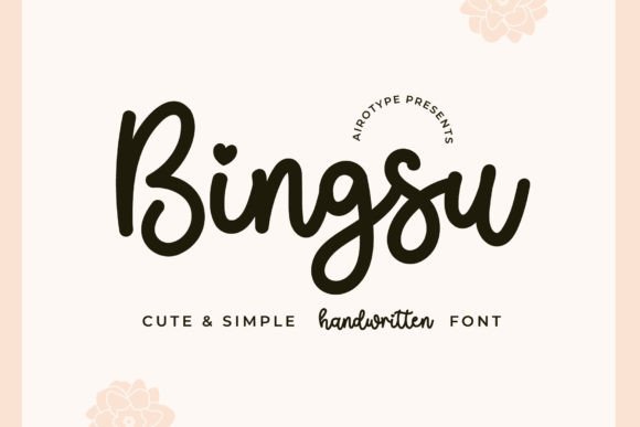 Bingsu: The Bouncy Script Font for Cute and Creative Projects