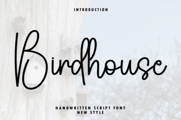 Birdhouse: An Elegant Handwritten Script for Modern Design