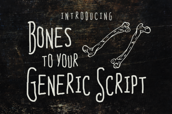 Bones to Your Generic Script: A Creative Font for Scary Designs
