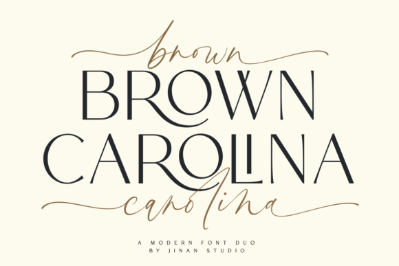 Brown Carolina Duo: A Font for Modern Design
