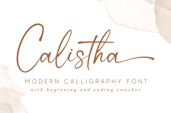 Calistha: A Modern Script Font for Elegant Branding