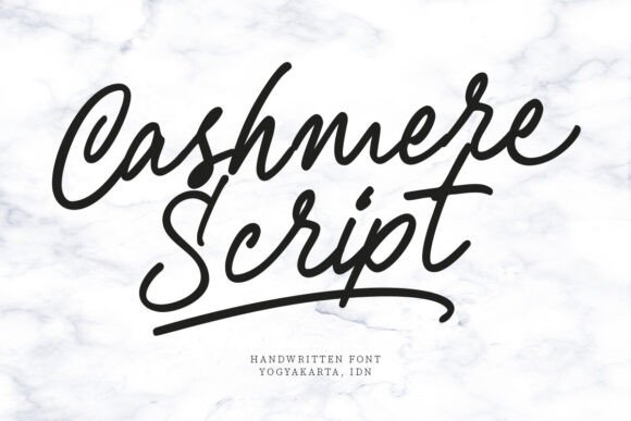 Cashmere Script: A Font That Whispers Elegance