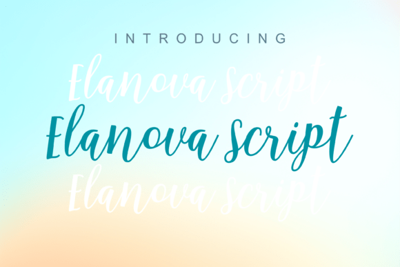 Elanova Script: Crafting Elegance for Modern Designs