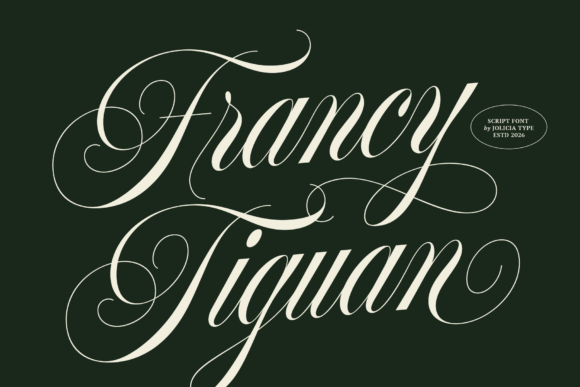 Francy Tiguan: Elevate Your Designs with This Elegant Script Font