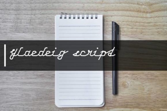 Glaedeig Script: A Modern Handwritten Font for Authentic Design