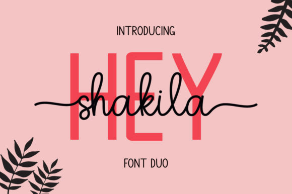 Hey Shakila: A Playful Duo Font for Modern Creators