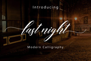 Last Night Script: A Stunning Handwritten Typeface for Creative Projects