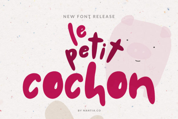 Le Petit Cochon: A Script Font with Charming Character
