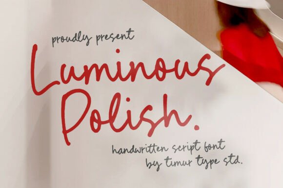 Luminous Polish: Your Go-To Handwritten Script Font