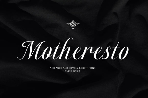 Motheresto: A Royal Script Font for Elevated Design