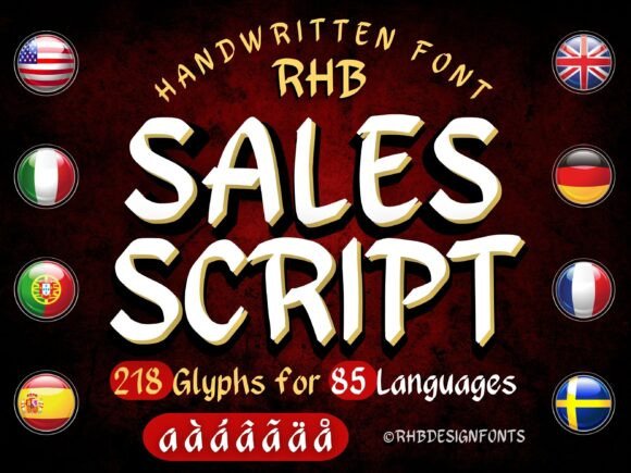 RHB Sales Script: A Handwritten Font for Authentic Brands