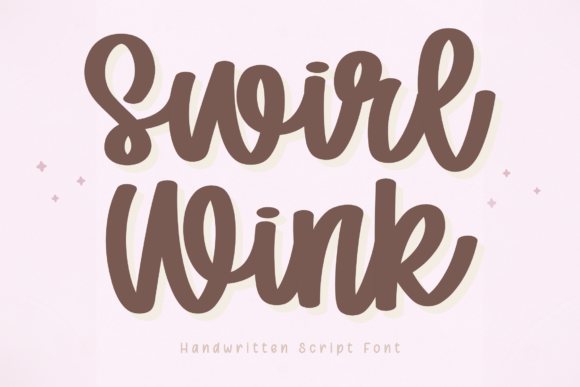 Swirl Wink: A Handwritten Font for Modern Creative Projects
